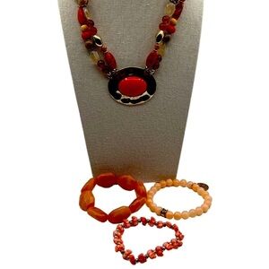 Handmade Beaded Necklace & Bracelet Set    N81